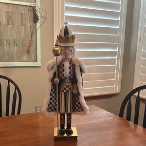 Mackenzie Childs Courtly Nutcracker King - 24” Tall